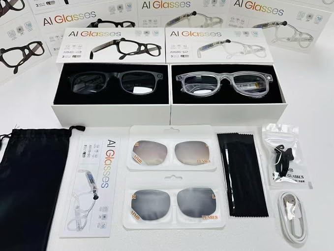 Camera Glasses with Box All Accesries